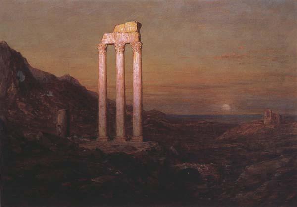Frederic E.Church Moonrise over Greece oil painting image